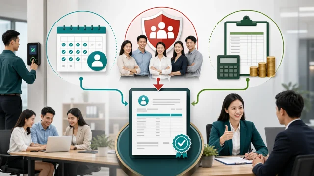 Attendance, social insurance and personal income tax controls in Vietnam