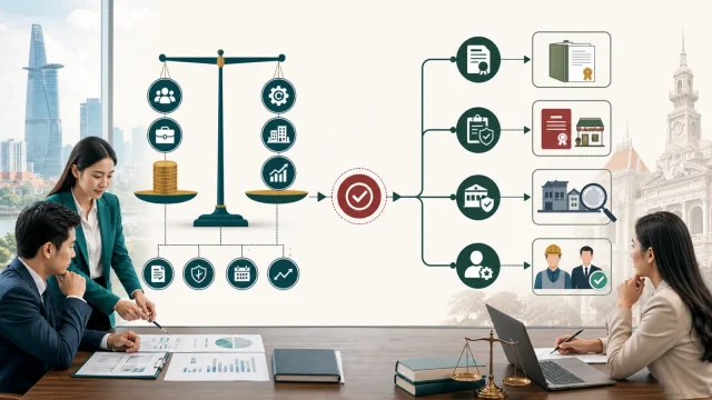 Charter capital planning and business license decision tree in Vietnam