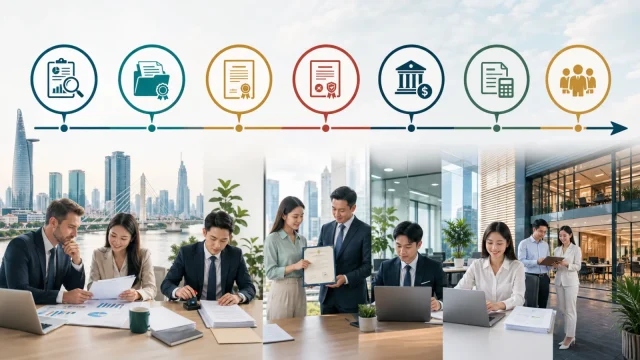 Seven major steps for setting up a foreign-invested company in Vietnam