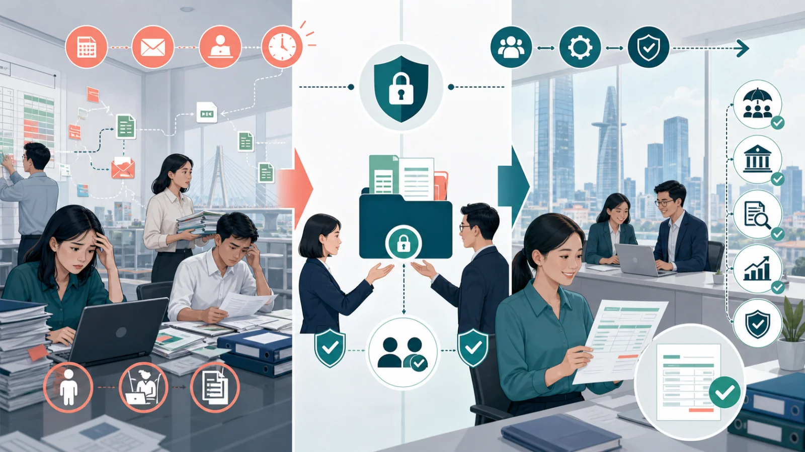 Transition from fragmented in-house payroll to controlled outsourcing