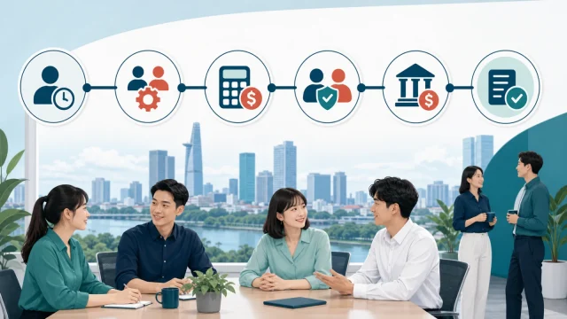 Six control points in the monthly Vietnam payroll process